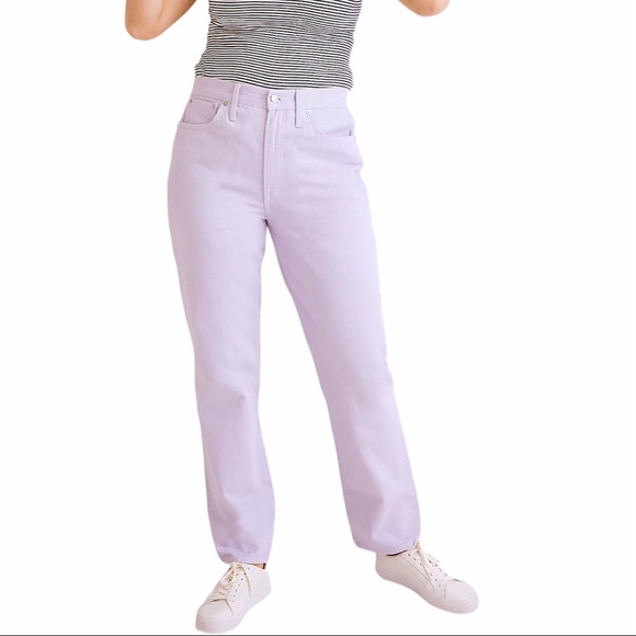 Madewell The Perfect Vintage Straight Jean Purple Garment-Dyed Edition Size 29 - Picture 1 of 8